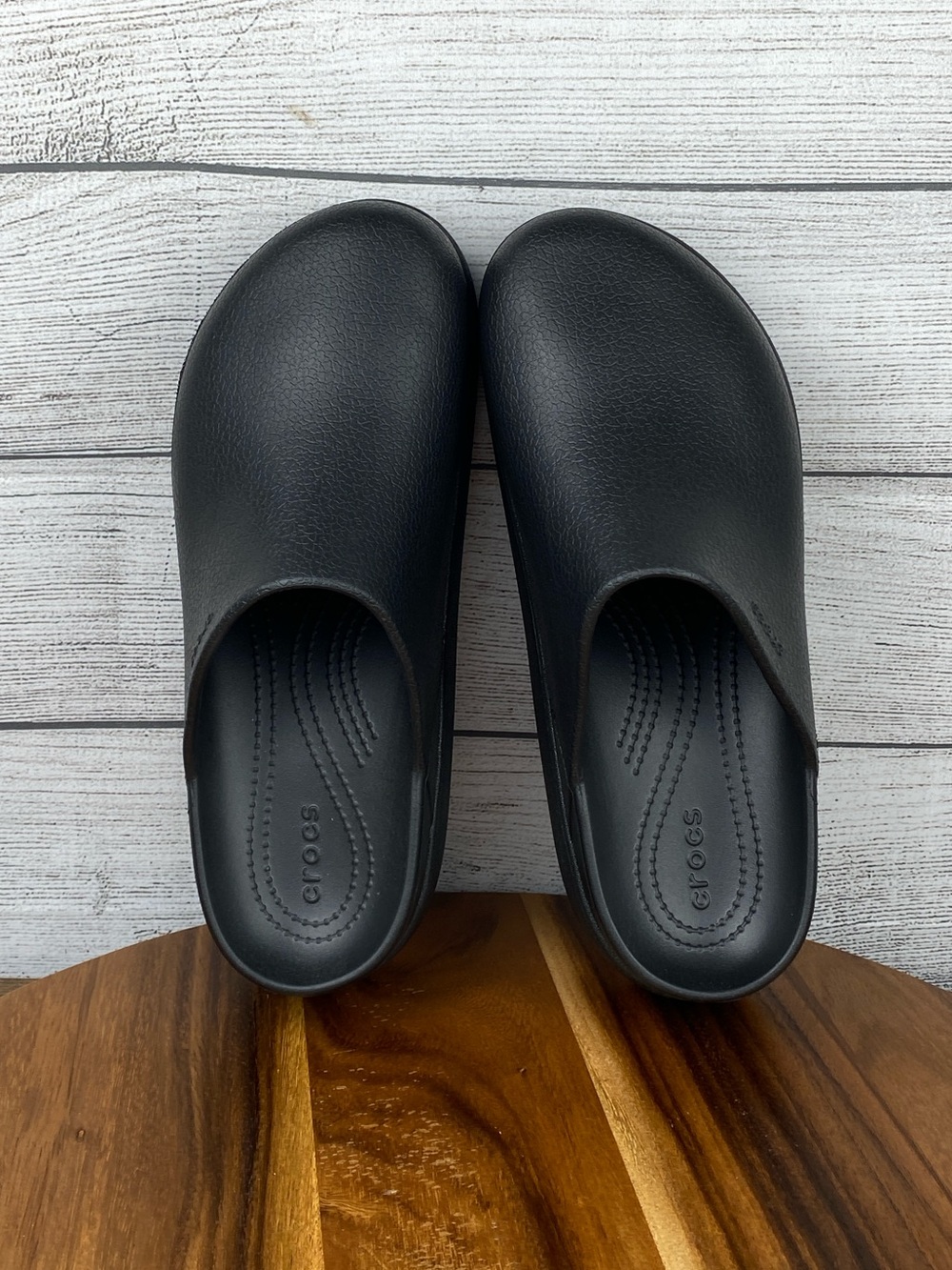 NEW Crocs Dylan Platform Black Clog Mule Women’s Shoe Size 11 - Picture 8 of 10